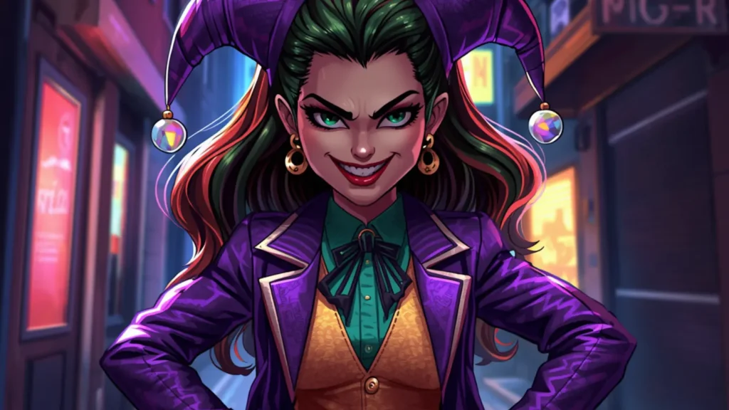 joker suit purple