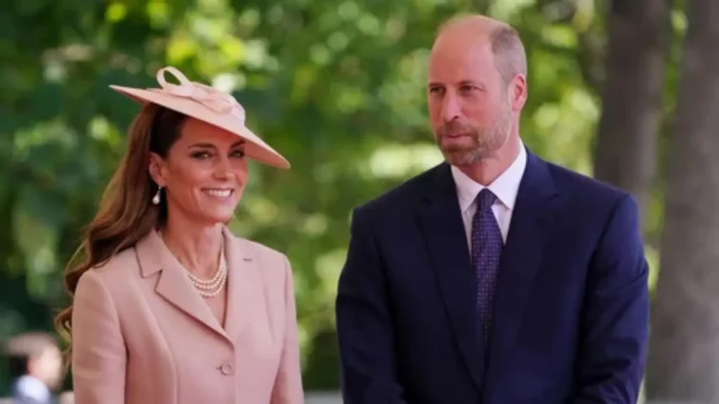 kate and william joke about william's balding with royal staff