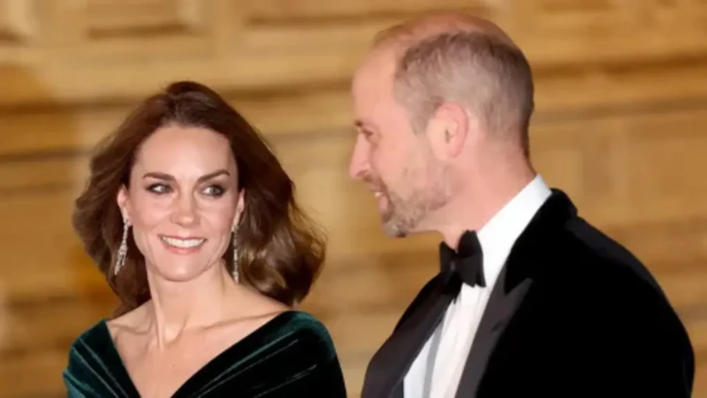 kate and william joke about william's balding with royal staff
